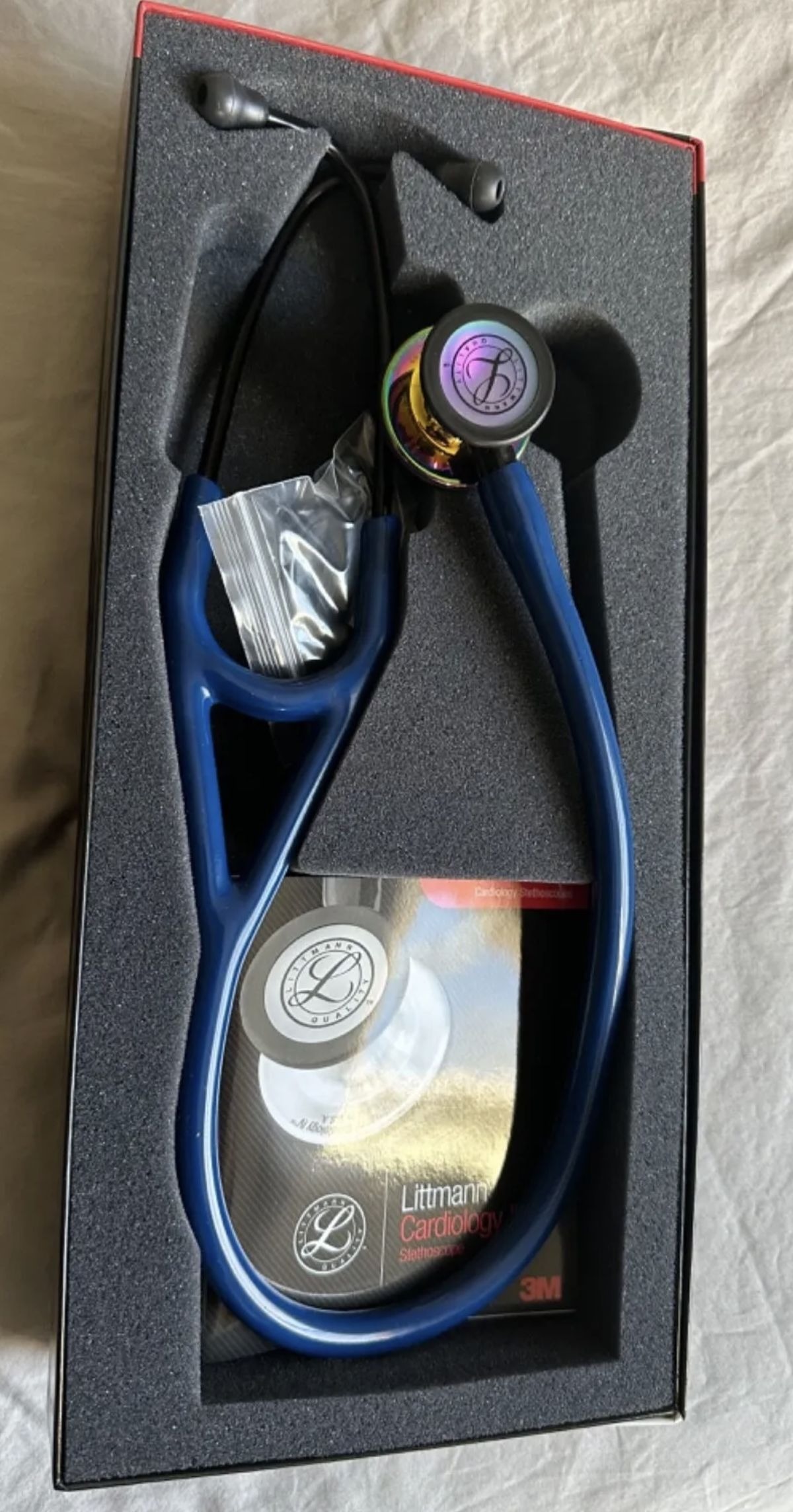 Boxed Littmann Cardiology rainbow finish
