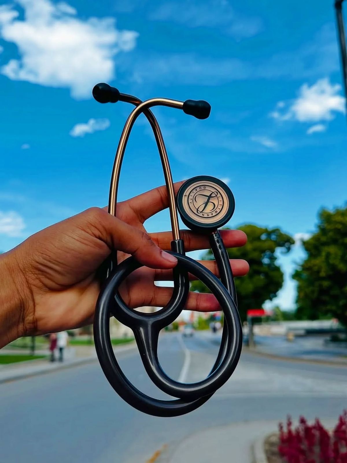 Littmann copper and rainbow finish stethoscope Kenya